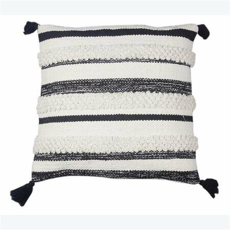 YOUNGS 18 in. Square Cotton Woven Pillow 29600